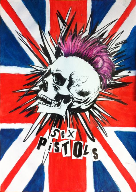 Punk Rock Wallpaper, Punk Artwork, Rock Artwork, Art Punk, British Punk, Rock N Roll Art, Punk Culture, Music Art Print, Rock Band Posters