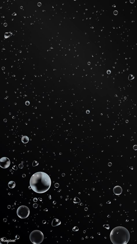 Air bubbles in water background vector | free image by rawpixel.com / Niwat Rain Iphone Wallpaper, Bubbles In Water, Iphone Wallpaper Dark, Image Pixel Art, Thumbnails Youtube Background, About Rain, Editing Resources, Water Icon, Background Dark