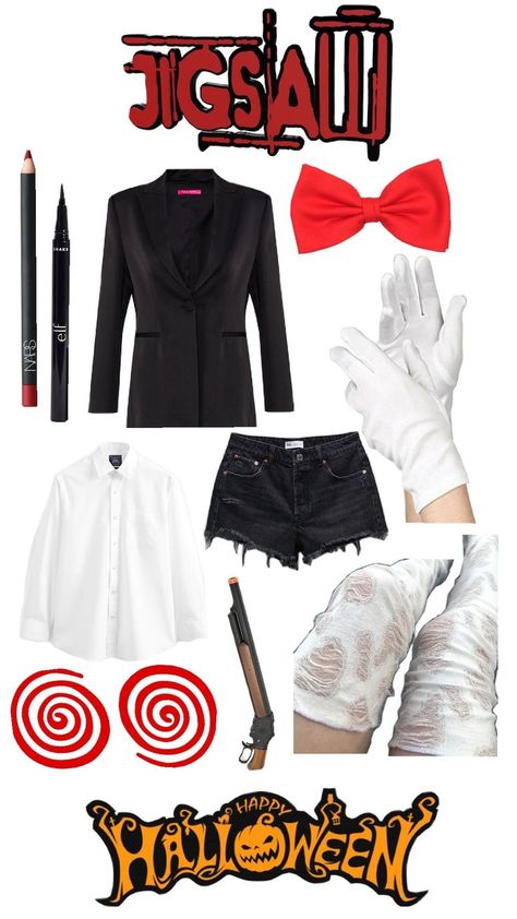 shuffles, halloween outfit ideas, Jigsaw. Saw. scary, halloween, outfits, movies Saw Outfit, Outfit Halloween, Halloween Outfit, Halloween Outfits, Nars, This Year, Halloween