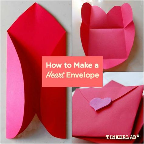 Handmade Valentine Cards: The Amazing All-in-one Envelope Handmade Valentine Cards, Toddler Valentine Crafts, Valentines Day Cards Diy, Valentine Card Crafts, Valentines Envelopes, Diy Valentines Cards, Valentine Cards Handmade, Diy Xmas Gifts, Valentine Activities