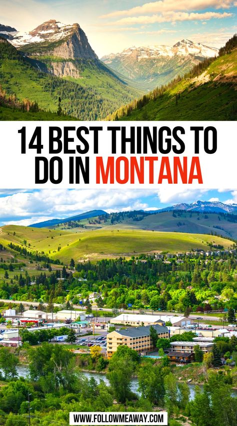 14 Best Things To Do In Montana Montana With Kids, Dream Destinations Bucket Lists, Things To Do In Montana, Montana Road Trip, Montana Travel Guide, Montana Nature, Travel Montana, Big Sky Resort, Wyoming Vacation