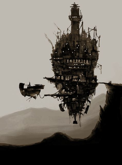 Floating Tavern Ville Steampunk, Flying City, Steampunk City, Steampunk Airship, Steampunk Tendencies, Art Steampunk, Floating City, Creation Art, Punk Art