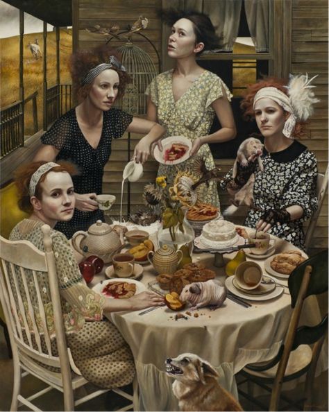 Andrea Kowch, An Invitation, 2013. Acrylic on canvas. – Art History at the University of North Florida Andrea Kowch, Inspirational Quotations, Mark Ryden, Magic Realism, American Gothic, Contemporary Abstract Art, Realism Art, Pics Art, Fine Art Gallery