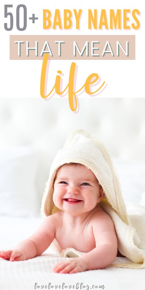 Here are more than 50 baby names that mean life! You'll find both baby girl and baby boy names meaning life on this list. #babynames #babygirlnames #babyboynames Names That Mean Life, Names Meaning Life, Boy Names Meaning, Boy Name Meanings, Throw Pillow Inspiration, Names Meaning, Modern Baby Names, Rare Baby Names, Advice For New Moms