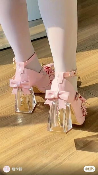 #pink #heels #shoes #shoeshighheels #chinese #xiaohongshu Weird Shoes, Shoes Hack, Pink Heels, Fashion High Heels, Heels Shoes, High Heel Shoes, High Heels, Heels, Pink