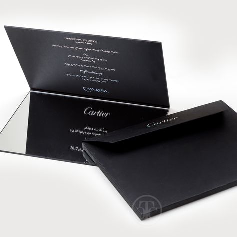 Did you know that TCC creates stationery for some of the world's most renowned brands? A Cartier creation is a precious item of timeless style, perfectly encapsulated in this elegant invitation card. Cartier Invitation, Brand Invitation Card, Luxury Brand Invitation, Inviting Card, Mirror Invitation, Brand Invitation, Creative Invitation Ideas, Invite Card, Invitation Ideas