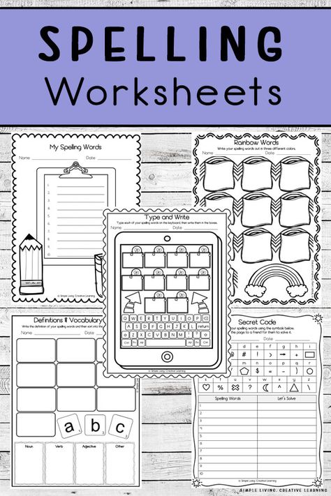 Ideas For Spelling Word Practice, Blank Spelling Worksheets Free Printable, Teaching Spelling Words 1st Grade, Spelling Practice Activities Free, Spelling Word Games For 1st Grade, Fun Ways To Practice Spelling Words, Spelling Activities For 2nd Grade, Free Spelling Activities, Free Spelling Worksheets