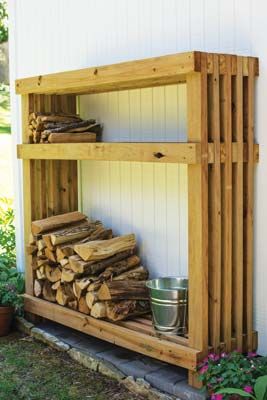 Diy Firewood Rack, Firewood Storage Outdoor, Outdoor Firewood Rack, Book Garden, Firewood Racks, Firewood Shed, Firewood Rack, Wood Store, Firewood Storage