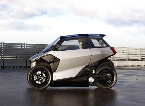 Three Wheeled Car, Urban Mobility, Futuristic Cars Design, Reverse Trike, Electric Trike, Microcar, Pedal Cars, City Car, Smart Car