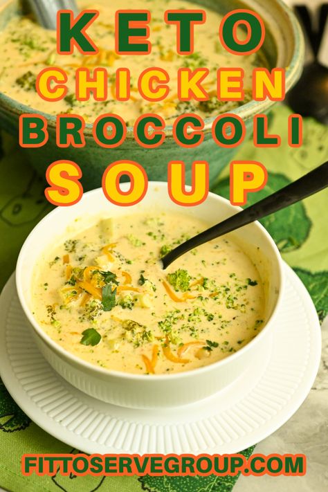 This keto chicken broccoli soup makes the perfect hearty meal. It's comfort keto food served up in a bowl of goodness. Broccoli and chicken come together for a rich, creamy, low-carb chicken broccoli soup that everyone will enjoy. gluten-free chicken broccoli soup Keto Chicken Broccoli Soup, Keto Chicken Broccoli, Chicken Broccoli Soup, Broccoli And Chicken, Keto Chicken Soup, Chicken Broccoli Cheese, Broccoli Soup Recipes, Boiled Egg Diet Plan, Keto Soup