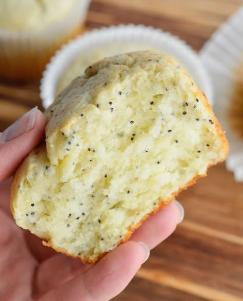 These Almond Poppy Seed Muffins will get you out of bed in the morning! This muffin recipe creates a super moist, flavorful breakfast . . . inspired by Costco Poppy Seed Muffins. Almond Poppy Seed Muffins, Costco Muffins, Almond Poppyseed Muffins, Poppyseed Muffins, Muffins Blueberry, Seed Muffins, Poppy Seed Muffins, Muffin Tin Recipes, Zucchini Muffins