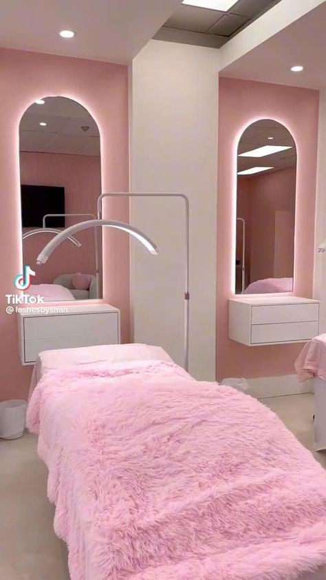 pink lash room ideas nail and lash room ideas lash beauty room ideas Nail And Lash Room Ideas, Pink Lash Room, Beauty Room Ideas, Beauty Shop Decor, Diy Headboard Ideas, Lash Room Ideas, Pink Salon, Nail Salon Interior Design, Lash Room Decor