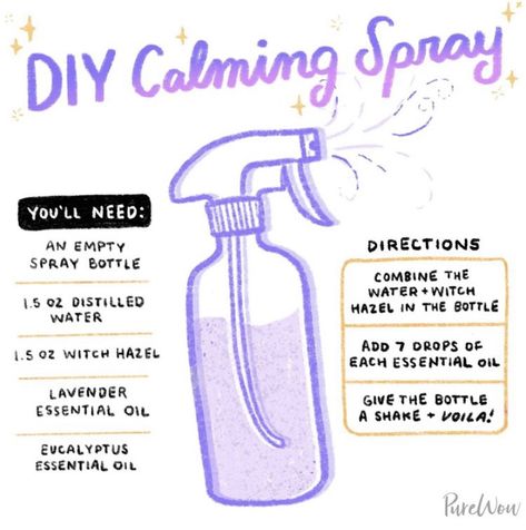 DIY homemade calming spray Aura Cleansing Spray, Essential Oil Spray Recipes, Magick Oil, Aura Spray, Smudge Spray, Cleansing Spray, Calming Essential Oils, Essential Oil Spray, Deep Breaths