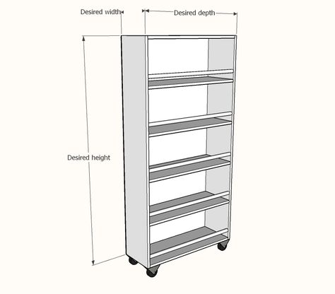 Slide out shelves