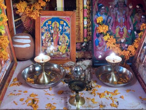 Hindu Shrine Family Altar, Jar Spells, Sweet Jars, Divine Feminine Spirituality, Witches Altar, Home Altar, Pooja Rooms, A Witch, Future Design