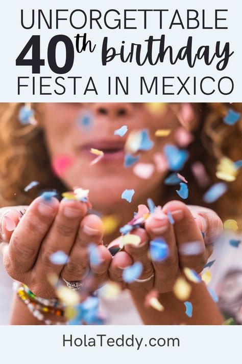 Tons of FUN tips for planning a fiesta for your gal pal's milestone birthday! #40thfiesta #milestonebirthday #40thbirthday #puertovallarta #mexico #destinationbirthday Planning A Destination Birthday Party, Mexico 40th Birthday, 40th Destination Birthday Ideas, 40th Birthday Mexico Trip Gifts, 40th Birthday In Mexico, Cancun Birthday Ideas, Cabo 40th Birthday, Resort Birthday Party Ideas, 40th Birthday Beach Trip