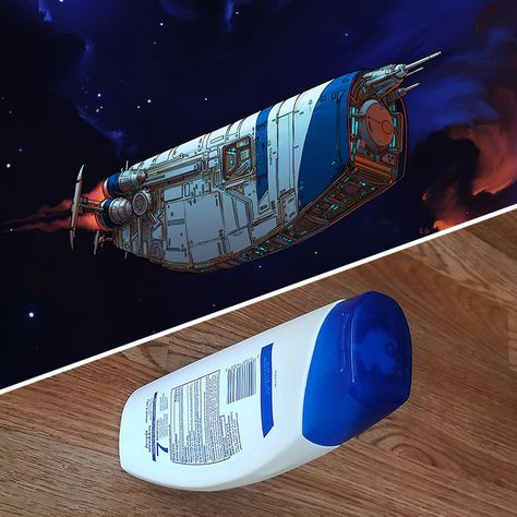 Artist Turns Everyday Objects Into Spaceship Designs, And The Result Is Out Of This World (11 Pics) Science Fiction Kunst, Spaceship Drawing, Spaceship Illustration, Space Ships Concept, Space Ship Concept Art, Ralph Mcquarrie, 3d Cnc, Spaceship Art, Spaceship Concept