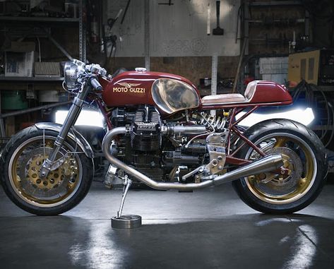 Centauro Rodsmith Motorcycles - RocketGarage - Cafe Racer Magazine Moto Guzzi Cafe Racer, Moto Guzzi Motorcycles, Cafe Racer Magazine, Racer Motorcycle, Bobber Custom, Moto Cafe, Italian Motorcycles, Honda Cb750, Beautiful Bike