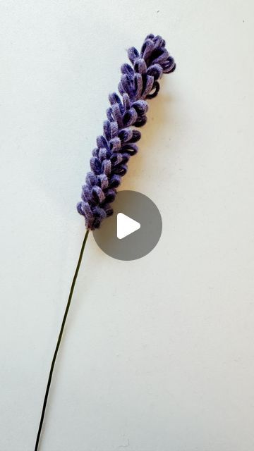 Felt Lavender Flower Diy, Felt Lavender, Wool Flowers, Felt Flower Tutorial, Felted Flowers, Tall Flowers, April 3, Felt Flower, Lavender Flowers