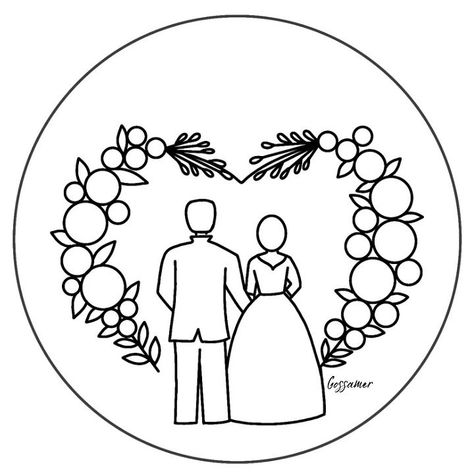 Learn this beautiful Embroidery Pattern Tutorial from my youtube channel "Embroidery by Gossamer" ❤️ Pattern For Embroidery Ideas, Hoop Embroidery Template, Hand Embroidery Art Design, Wedding Embroidery Hoop Pattern Printable, Hoop Art Embroidery Wedding Template, Trace Embroidery Pattern, Embroidery Hoop Tutorial, Wedding Embroidery Patterns Free, Wedding Embroidery Hoop Designs