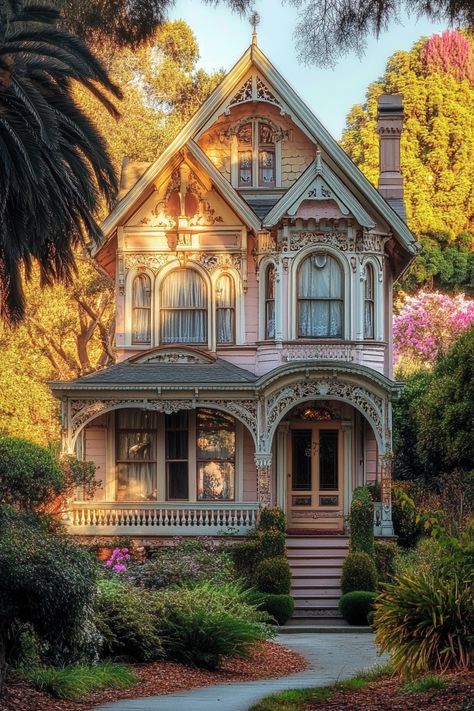 Engaging Pin Description:   Transform your home with stunning Victorian house restoration ideas that exude timeless charm and elegance. Dive into unique architectural details, including intricate moldings and vibrant colors, to create a dreamy space. Explore more for inspiring designs!  Relevant Hashtags:   #VictorianHome #HomeRestoration #TimelessCharm #ArchitecturalDetails #HomeDesign #InteriorInspiration #VintageStyle #HouseGoals #DesignTrends #RenovationIdeas #DreamHome #ClassicElegance #HistoricHomes #DreamyInteriors #HomeMakeover Queen Anne Victorian House Exterior, Whimsical Victorian Home, Victorian Home In The Woods, Modern Victorian Architecture, Victorian House Exterior Colors, Houses With Turrets, 1800s Victorian Home, Colourful Victorian House, Vintage House Outside