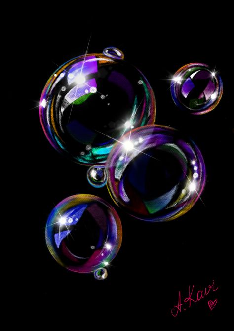 My bubbles Bubble Painting, Apartment Bathroom, Soap Bubbles, Small Bathroom Remodel, Small Bathroom, Black Background, Bathrooms Remodel, A Black, Home Diy