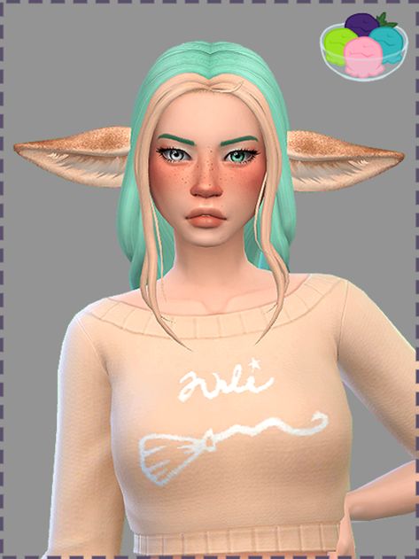 Sims 4 Pets Mod, Sims 4 Cas Mods, Horse Ears, Sims 4 Cc Skin, Sims 4 Cc Folder, Sims 4 Dresses, Sims 4 Characters, Fox Ears, Elf Ears