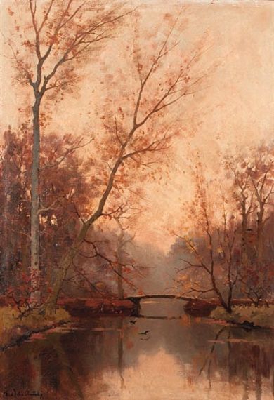 Fall Vintage Painting, Fall Painting Wallpaper, Florida Crafts, Vintage Landscapes, Countryside Paintings, Antique Oil Painting, Dutch Painters, Autumn Painting, Vintage Landscape