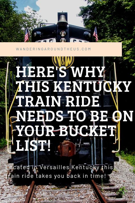 Kentucky Things To See, Kentucky Road Trips Places To Visit, Train Vacations America, Best Train Rides In The Us, Kentucky Travel Places To Visit, Train Rides In America, Kentucky Vacation Ideas, Kentucky Road Trip, Things To Do In Kentucky