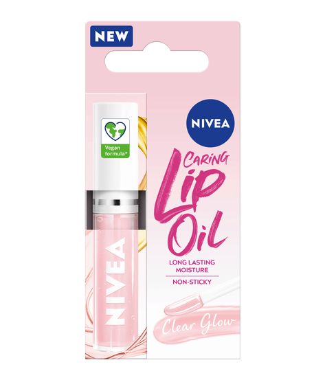 Nivea Lip Gloss, Labello Lip Oil, Clear Glossy Lips, Nivea Lip Oil, Nivea Makeup, Nivea Products, Lip Glow Oil, Lip Oils, Lip Balm Collection