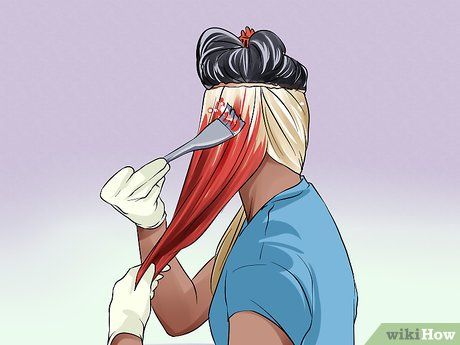 How To Under Dye Hair, How To Dye Hair Two Colors At Home, Under Red Hair, How To Colour Hair At Home, Red Under Black Hair, Under Layer Hair Dye, Bright Red Hair Dye, How To Dye Hair, Under Hair Dye