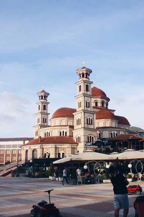 albania aesthetic, balkan aesthetic, balkan, travel, street photography, korce albania, cathedral, cathedral aesthetic Albanian Architecture, Korce Albania, Albania Photography, Albania Aesthetic, Cathedral Aesthetic, Balkan Aesthetic, Balkan Travel, Albania Travel, Travel Buddies