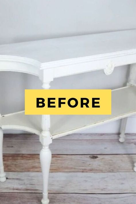 Decorating on a budget? Check out this $25 old console table flip idea. This DIY project is perfect for adding some farmhouse decor to your living room or entryway. Check out the before and after photos for some upcycling inspiration. #diy #consoletable #makeover Refurbished Console Table, Console Table Makeover, Mudroom Makeover, Diy Console, Table Flip, Diy Console Table, Faux Granite, Old Table, Diy Shutters