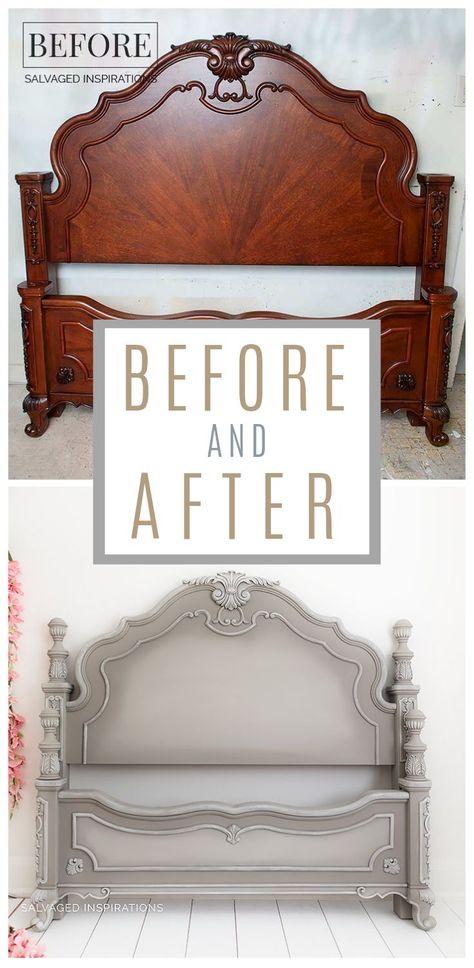 Upcycling, Headboard Makeover, Painted Headboard, Bed Makeover, Salvaged Inspirations, Painted Beds, Linen Headboard, Diy Furniture Renovation, Furniture Rehab