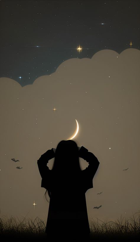 Cute girl wallpaper Aesthetic Wallpaper Sky Night, Cute Sky, Believe Yourself, Beautiful Profile Pictures, Night Sky Photography, Jesus Photo, Shadow Photos, Cool Wallpapers Art, Fete Anime