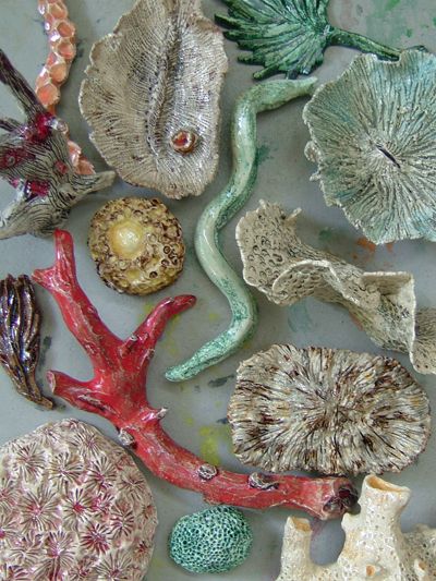 Sea Objects, Coral Room, Coral Collection, Fishing Boots, Nathalie Lete, Sculptures Céramiques, She Sells Seashells, Beach Cottages, Ceramic Sculpture