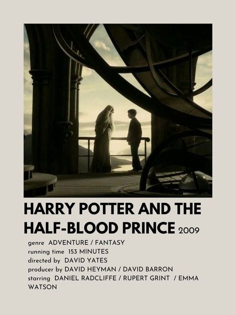 Posters Harry Potter, Harry Potter Half Blood Prince, Prince Poster, Cover Harry Potter, Half Blood Prince, Harry Potter Poster, Movie Wall, Iconic Movie Posters, Movie Card