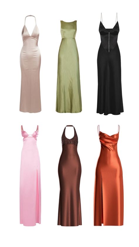 Year 10 Formal Dresses, Graduation Dresses Long, Satin Silk Dress, Silk Prom Dress, Barbie Dress Pattern, Pretty Little Dress, Fasion Outfits, Satin Dress Long, Silk Dresses