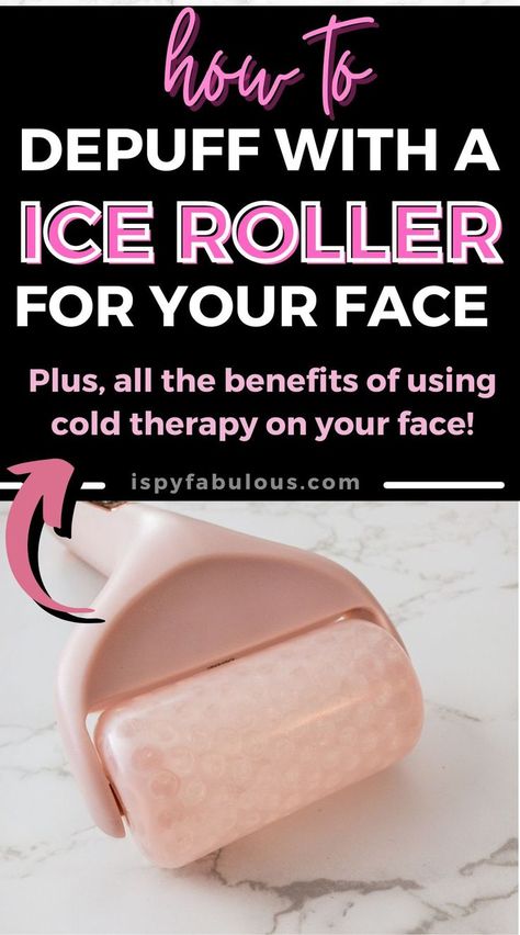 There are many benefits to having an ice roller, such as it depuffs your face, it reduces eye puffiness and dark circles. Benefits Of Ice Rolling Face, Ice Roller Face How To, How To Ice Your Face, Ice Roller Face Benefits, Ice Roller Benefits, Rolling Face, Ice Facial Roller, Face Ice Roller, Ice Face Roller