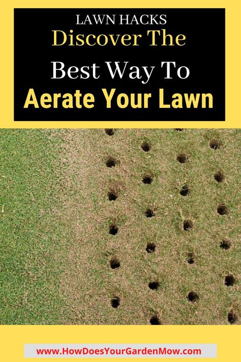 How To Aerate Your Lawn Diy, Aerating Your Lawn, Aerator Diy Lawn, Lawn Aerator Diy, Aerate Lawn Diy, Diy Lawn Aerator, Lawn Hacks, Lawn Design Ideas, Reseeding Lawn