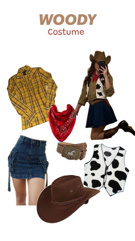 Diy Halloween Costumes, Toy Story Costume, Woody Costume, Trio Halloween Costumes, Halloween Costumes Friends, Cute Halloween Costumes, Costumes For Women, Cute Halloween, Toy Story