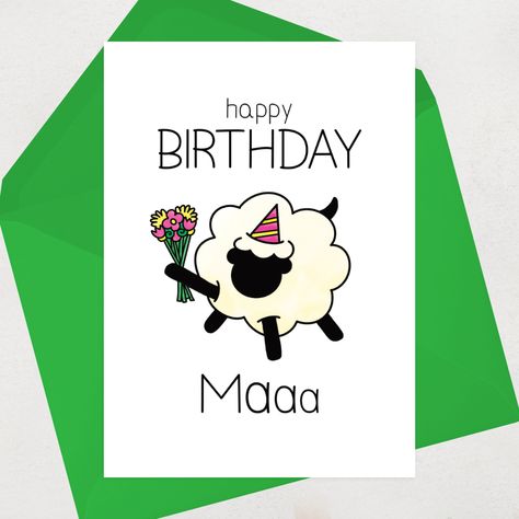 And the award for bestselling card in June goes to 🥁🥁🥁🥁🥁🥁🥁... all the Maaaaas out there 🐑 #bestseller #bestselling #hotrightnow #greetingcard #birthdaycard #formum #ma #funny #sheep #sheepofinstagram #sheepdrawing #farm #farming #farmlife #farmmum #etsy #thortful #funkypigeon #carddesign #carddesigner Birthday Gift Voucher, Sheep Cards, Birthday Puns, Grandma Birthday Card, Cute Birthday Card, Birthday Card Funny, Birthday Cards For Mum, Cute Birthday Cards, Grandma Birthday