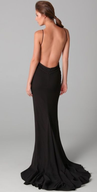 Hakaan black - Osmera - Luv the back of this dress!!! Come on SKINNY ME!!! Gorgeous Gowns, Evening Dresses Prom, Long Maxi Dress, Dream Dress, Look Fashion, Backless Dress Formal, Gorgeous Dresses, Pretty Dresses, A Black