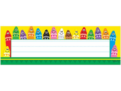 Happy Crayon Nameplates at Lakeshore Learning Desk Toppers, Crayon Themed Classroom, Cursive Writing Practice, Desk Name Tags, Lakeshore Learning, Storage Tubs, Learning Shapes, Color Crayons, Name Plates