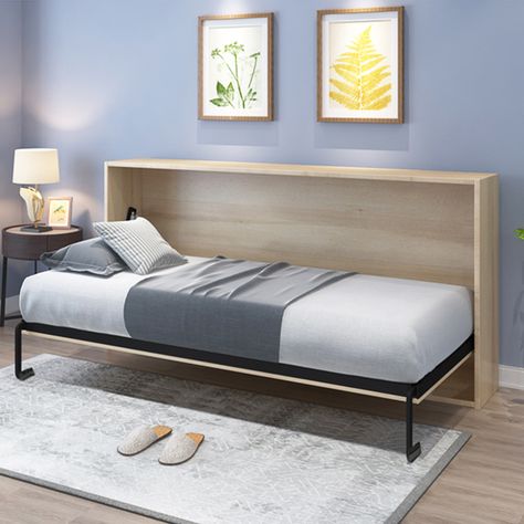 2018 Hottest China Factory Metal Frame Folding Bed Single Hidden Bed Wall Bed - Buy Folding Bed,Single Bed,Hidden Bed Product on Alibaba.com Living Room And Bedroom In One Space, Concealed Bed, Folding Single Bed, Wall Folding Bed, Folding Bed Frame, Murphy Bed Kits, Fold Up Beds, Fold Down Beds, Folding Guest Bed