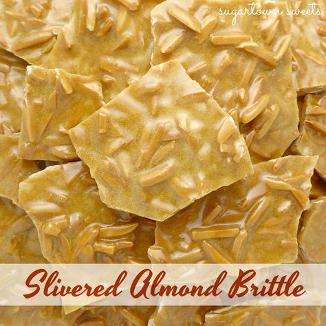 Almond Dessert Recipes, Creative Treats, Peanut Brittle Recipe, Almond Brittle, Dessert From Scratch, Brittle Recipes, Candy Recipes Homemade, Nut Recipes, Peanut Brittle