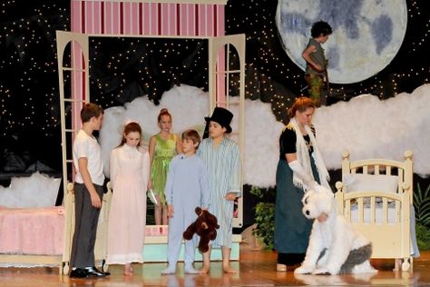 Peter Pan Musical, Peter Pan Play, Petar Pan, Costume Room, Peter Pan Jr, Peter Pan Characters, Rosé Stage, Peter Pan Costumes, Peter Pan Nursery