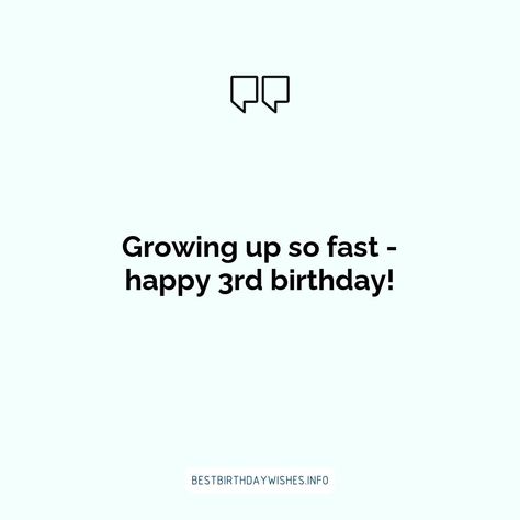 Birthdays are a special day to celebrate life and the joy of being alive. On the 3rd birthday of your beloved family member, friend or colleague, cele... | # #BirthdayWishes Check more at https://www.ehindijokes.com/inspiring-quotes-celebrate-happy-3rd-birthday/ Happy 3rd Birthday Boy, 3rd Birthday Wishes, Birthday Boy Quotes, Niece Quotes, Happy 3rd Birthday, 3rd Birthday Boys, Girls 3rd Birthday, The Joy Of Being, Happy Birthday Baby