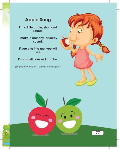 Short Nursery Rhymes, Rhyming Poems For Kids, Kids Songs With Actions, Nursery Rhymes Poems, English Poems For Kids, Nursery Rhymes Lyrics, Nursery Rhymes Preschool, Rhyming Poems, Plant Styling