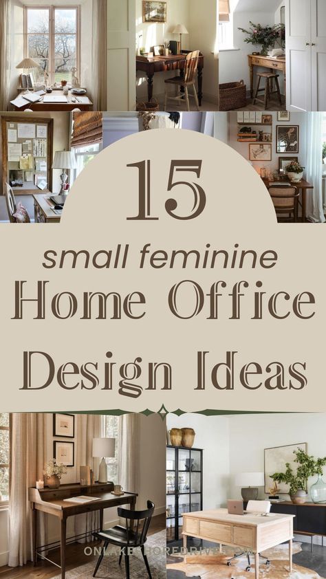 small offices spaces for women Southern Home Office Ideas, Female Study Room Home Office, Cute Simple Office Ideas, Small Home Office Ideas For Women Modern, Small Feminine Home Office Ideas, Home Office With Lots Of Windows, Windowless Home Office, Mom Office Ideas, Bedroom To Office Conversion